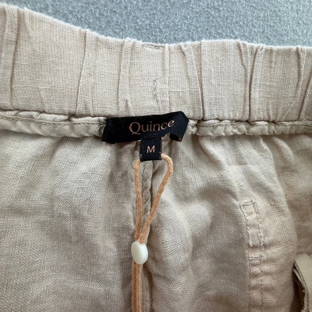 Quince 100% European Linen Flax Wide Leg Pants Women Size Medium